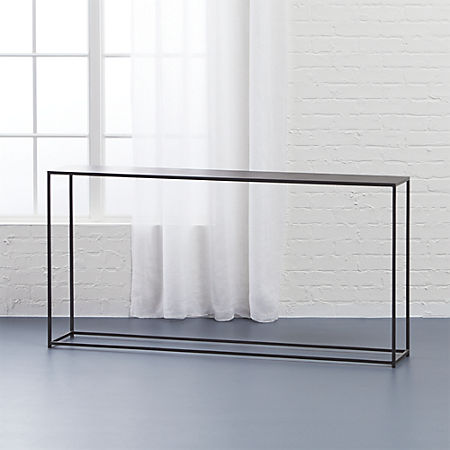Mill Narrow Console Table Reviews Cb2