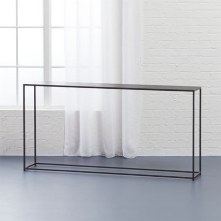 skinny console table white
