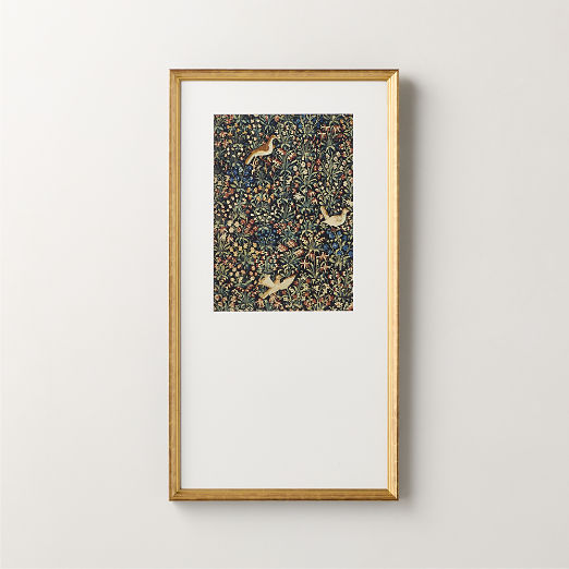 'Millefleurs' Framed Wall Art 16"x30"