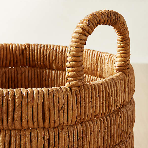 Kalum Woven Bleached Storage Basket Small