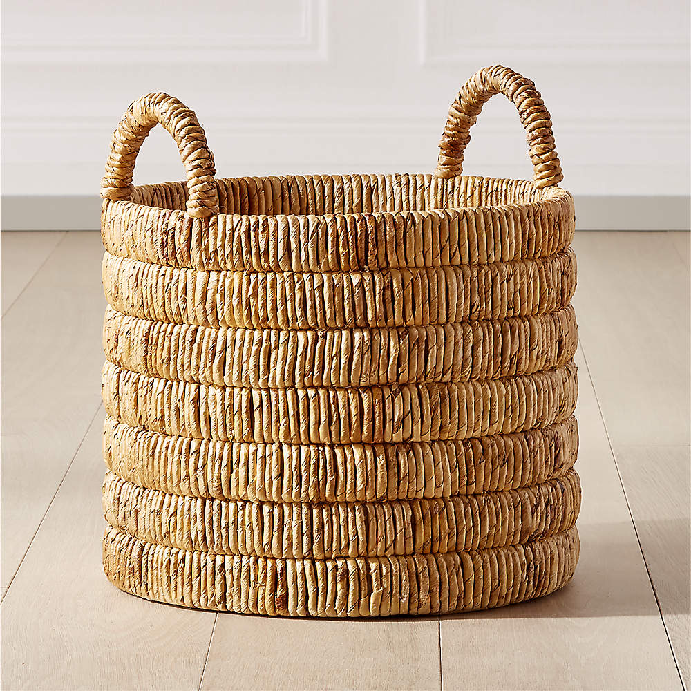 Milos Modern Handwoven Decorative Storage Basket Large + Reviews