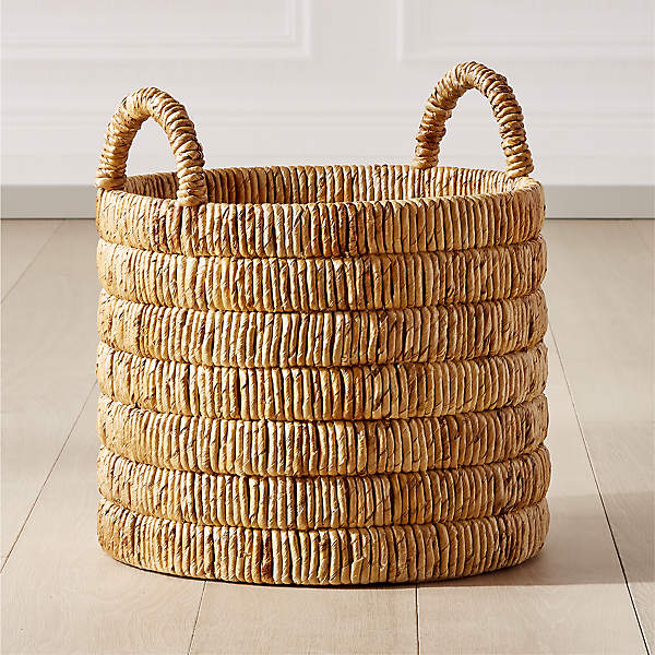Conway Round White Cotton Storage Basket Large + Reviews