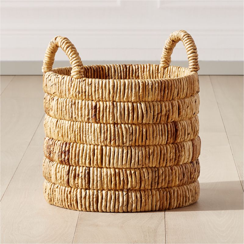 Conway Round White Cotton Storage Basket Large + Reviews