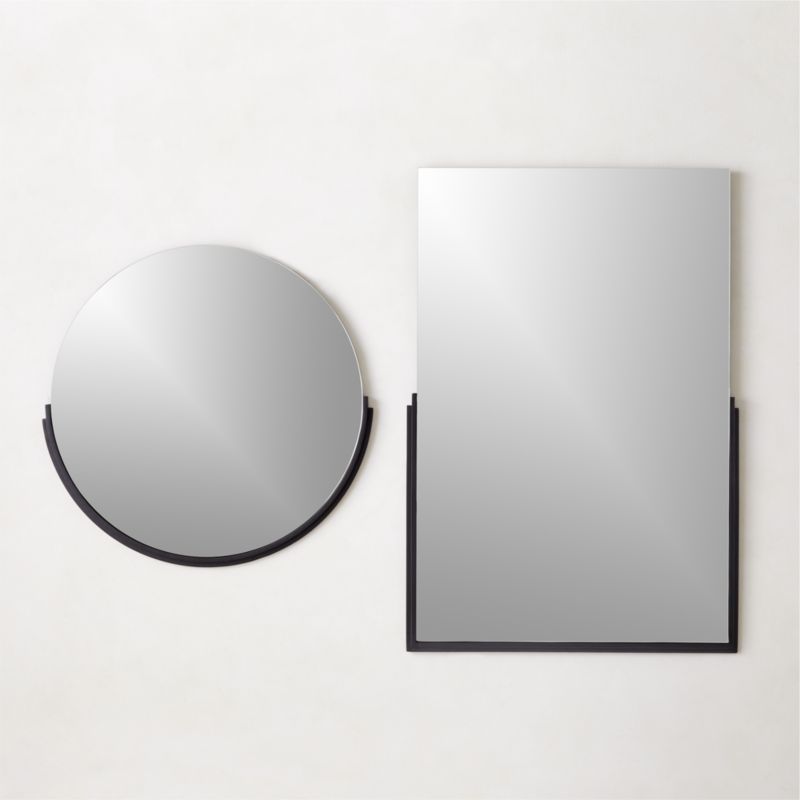 Mimi Rectangular Black Wall Mirror 24"x36" - image 5 of 6