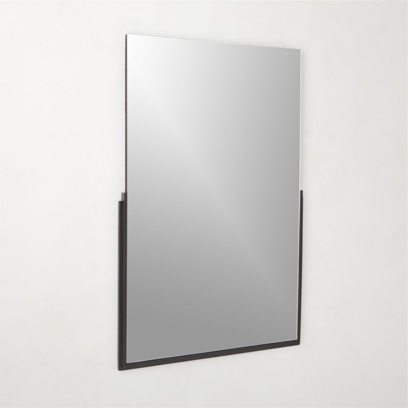 Mimi Rectangular Black Wall Mirror 24"x36" - image 3 of 6