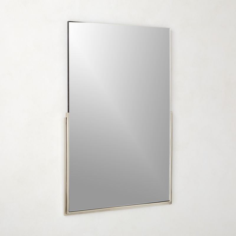 Mimi Rectangular Polished Nickel Wall Mirror 24"x36" - image 2 of 5