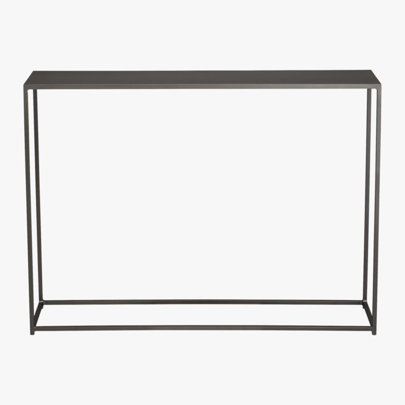 Mill Modern Black Metal Console Table 38'' + Reviews | CB2 Canada