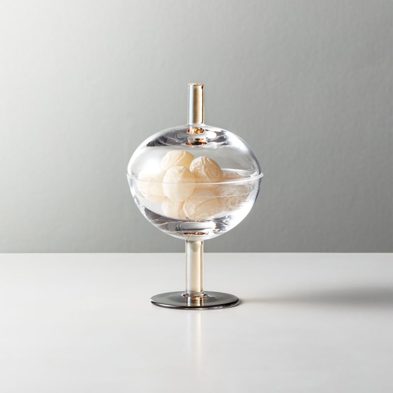 View Gianna Glass Dish with Lid Extra Small details