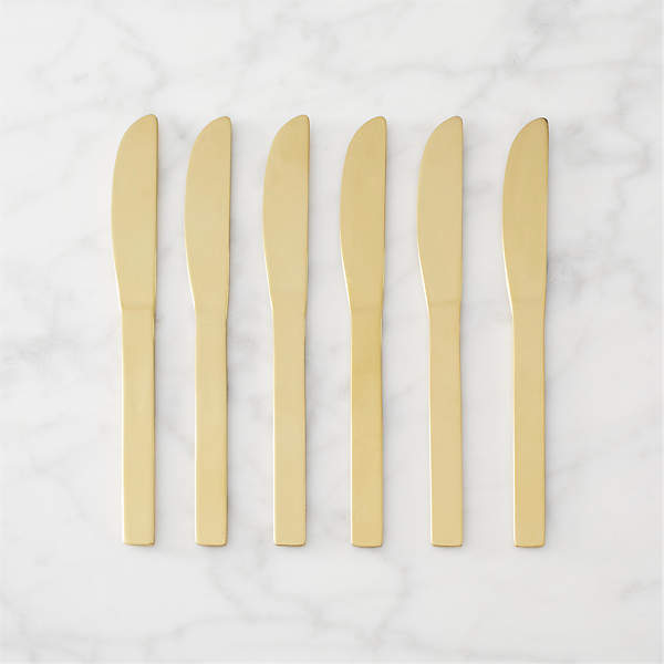 Matte Gold Cheese Spreaders Set of 3 – Hester & Cook