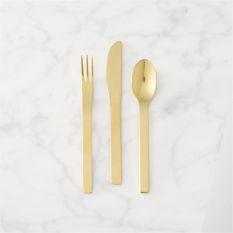 Mini Gold Cocktail Forks Set of 6 - image 1 of 5