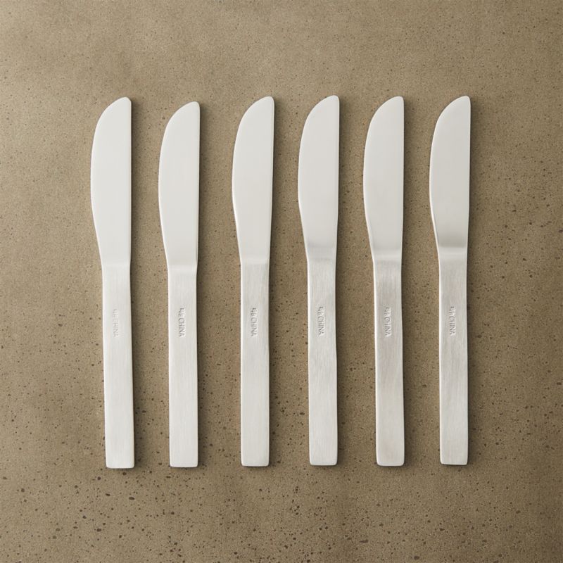 View Set of 6 Mini Stainless Steel Cocktail Spreaders details