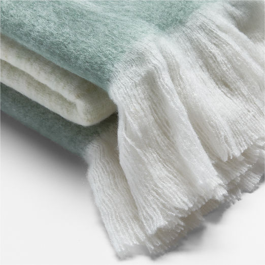 Mira Ombre Green Throw Blanket 50"x70"