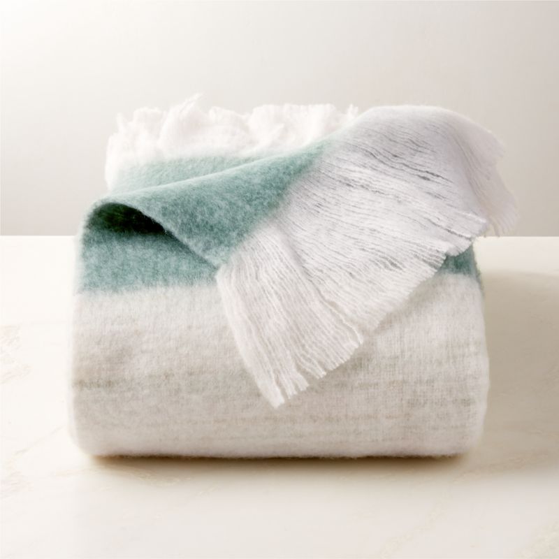 View Mira Ombre Green Throw Blanket 50"x70" details