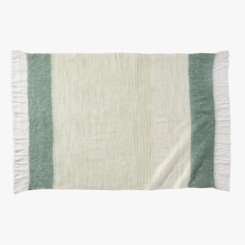 Mira Ombre Green Throw Blanket - image 1 of 4