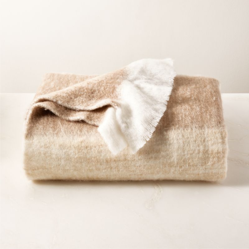 View Mira Ombre Neutral Throw Blanket details