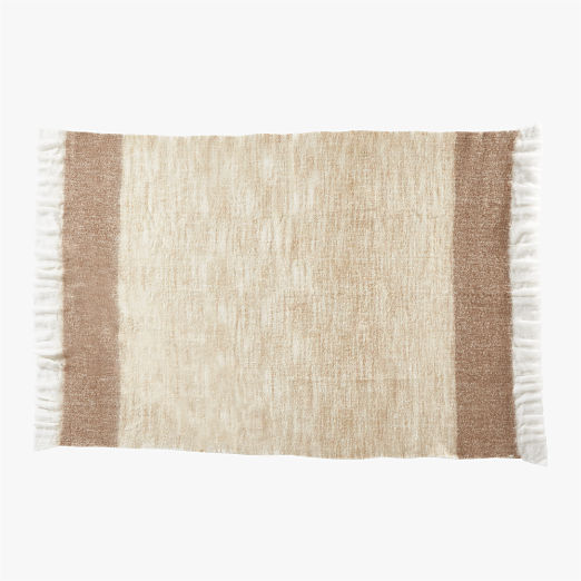 Mira Ombre Neutral Throw Blanket