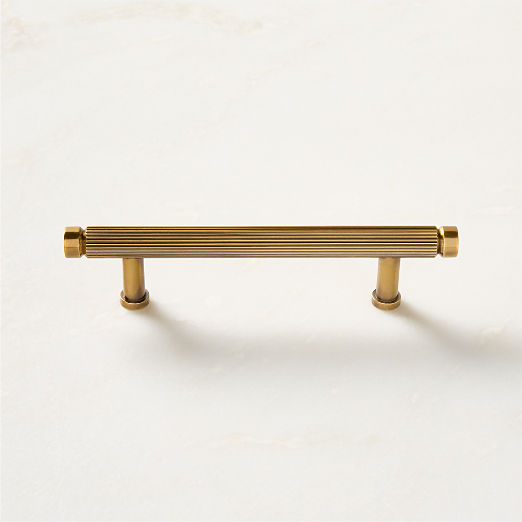 Mirabell Aged Brass Cabinet Handle 4"