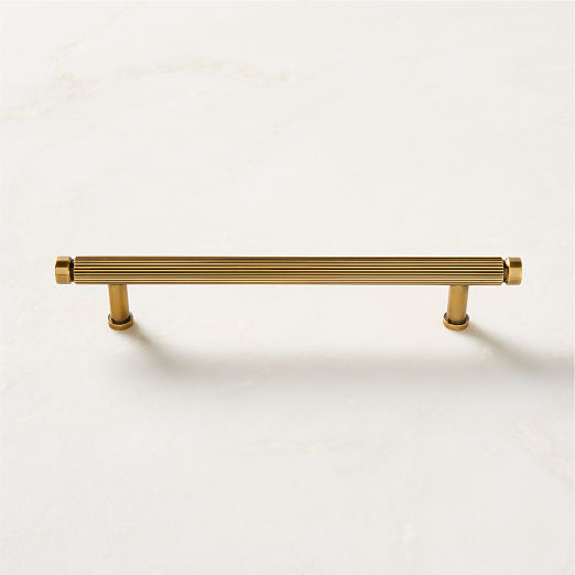 Mirabell Aged Brass Cabinet Handle 6"