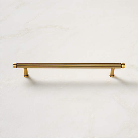 Mirabell Aged Brass Cabinet Handle 8"
