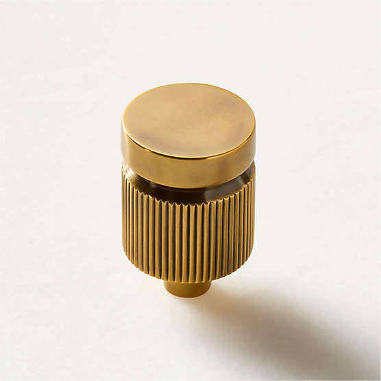 Mirabell Aged Brass Cabinet Knob 1"