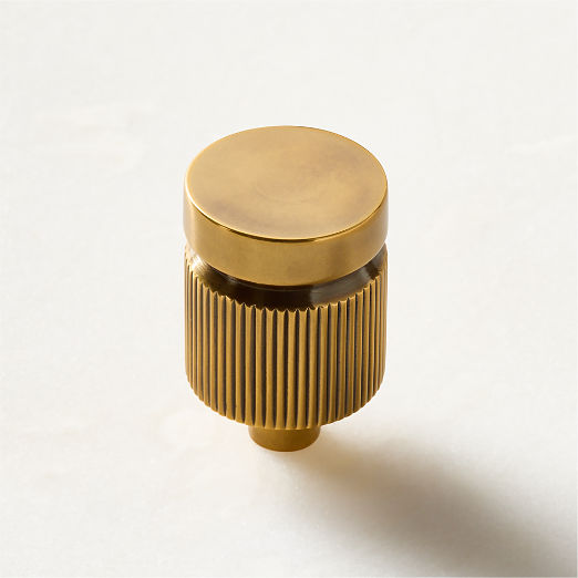 Mirabell Aged Brass Cabinet Knob 1"