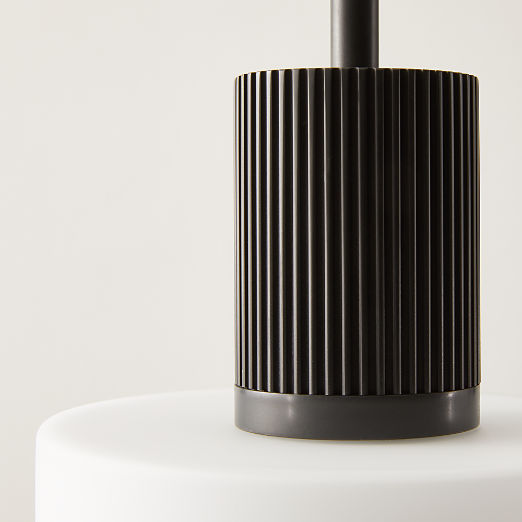 Mirabell Ribbed Blackened Brass Pendant Light