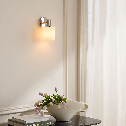 Mirabell Ribbed Polished Nickel Wall Sconce
