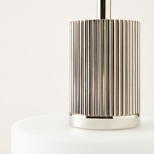 Mirabell Ribbed Polished Nickel Pendant Light