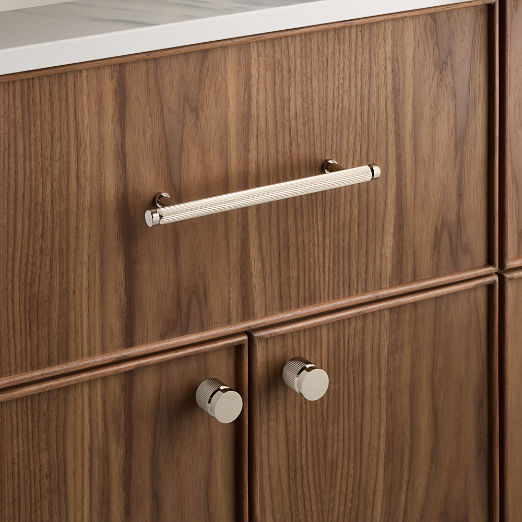 Mirabell Polished Nickel Cabinet Handle 4"