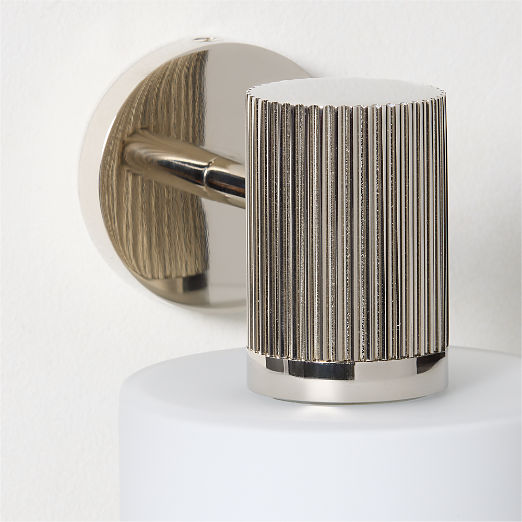 Mirabell Ribbed Polished Nickel Wall Sconce