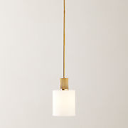 Mirabell Ribbed Unlacquered Brass Pendant Light