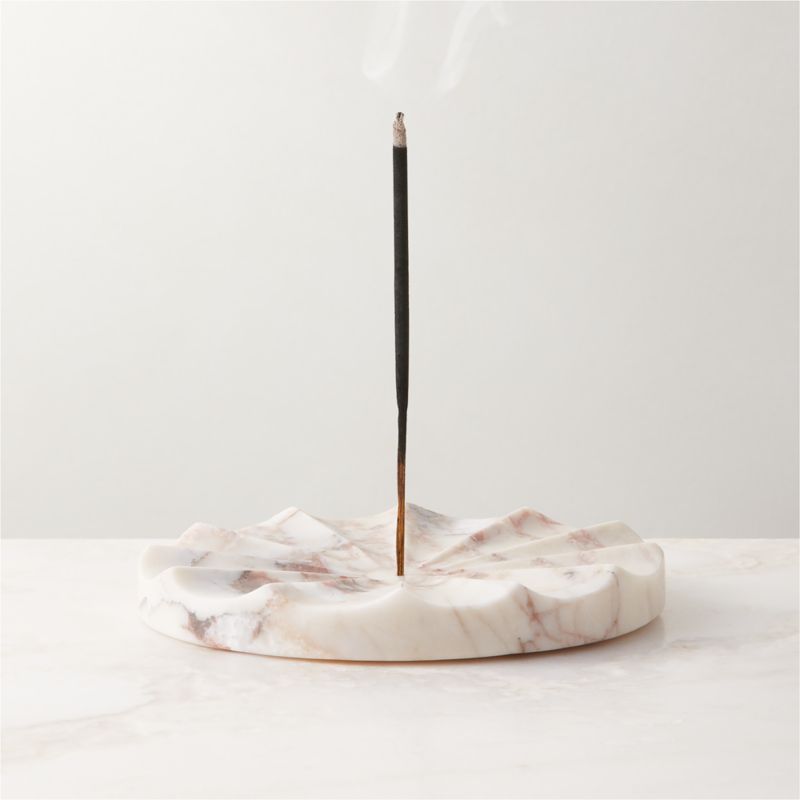 View Mirah White Marble Incense Holder details