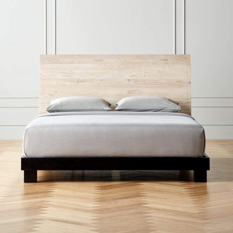 Mirissa Whitewashed Bed | CB2