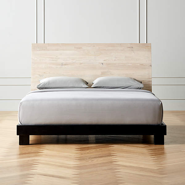 Mirissa Whitewashed Bed Cb2, How To Whitewash Wood Bed Frame