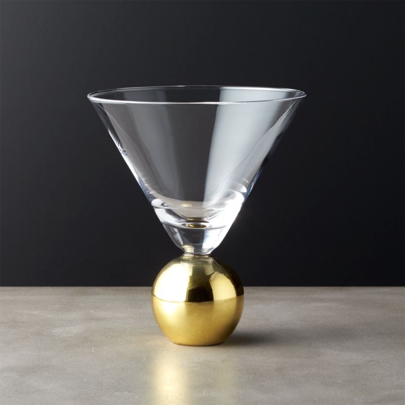 modern martini glasses CB2