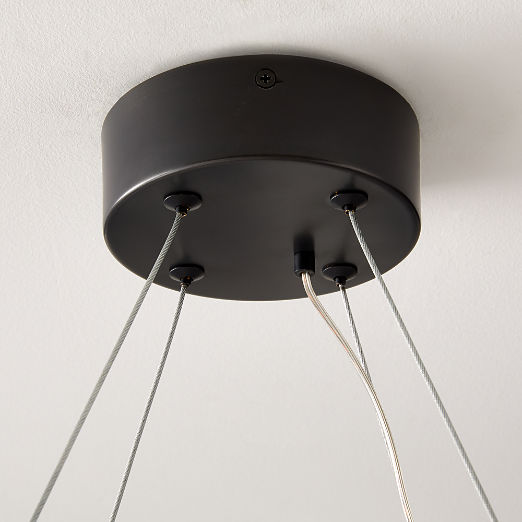 Misura Black Metal Flush Mount Light