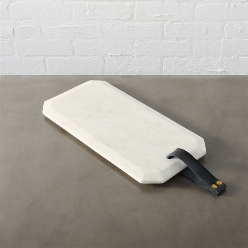 Marble Cheese Boards Cb2 Mitre Small Marble Server