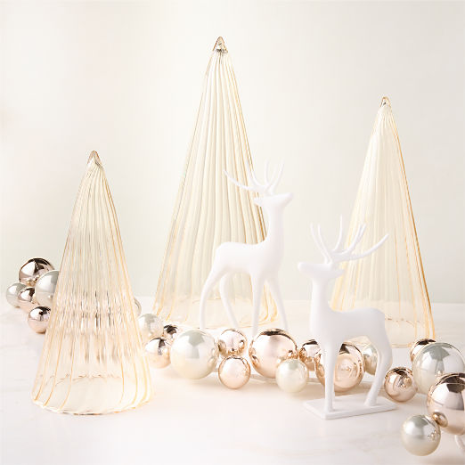 Mixed Metal Holiday Decor Set of 6