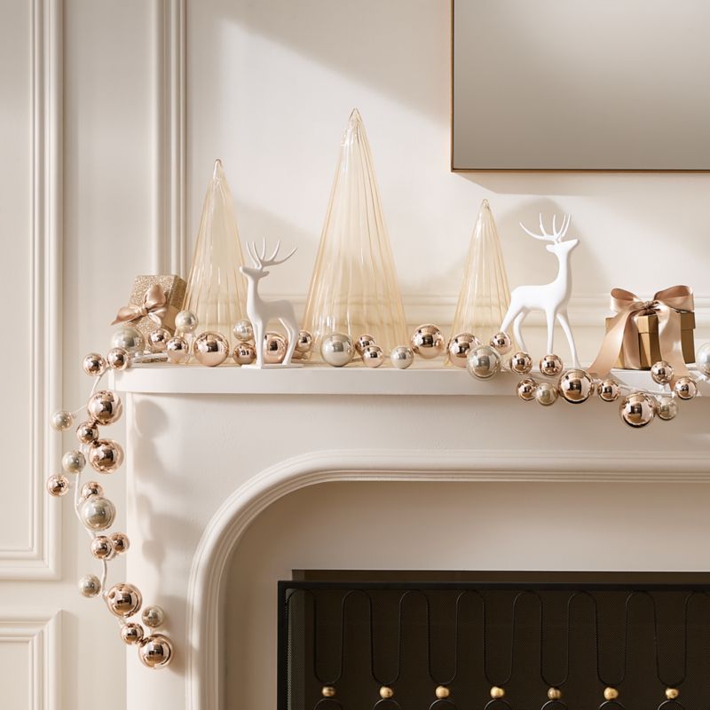 Mixed Metal Holiday Decor Set of 6 - image 1 of 5