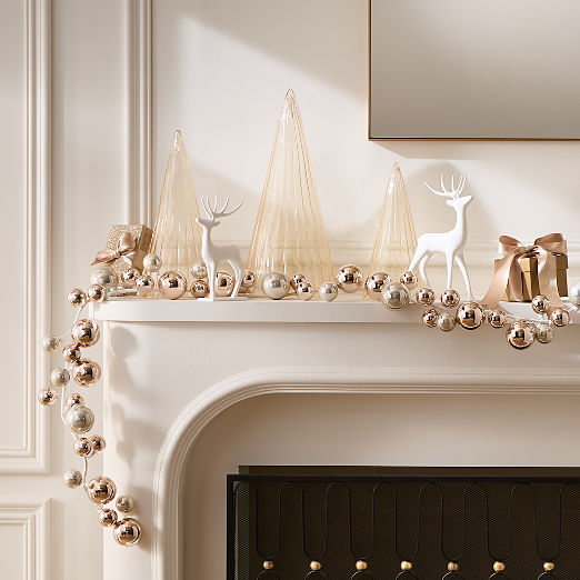 Mixed Metal Holiday Decor Set of 6