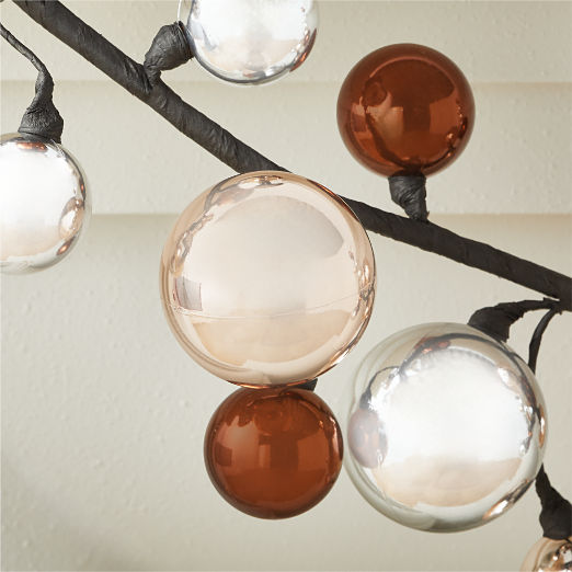 Mixed Metallic Ball Holiday Garland 72"