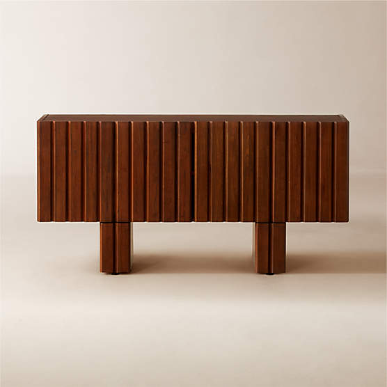 Moab 65" Dark Wood Credenza