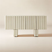 Roane Oak Wood Media Console 80"