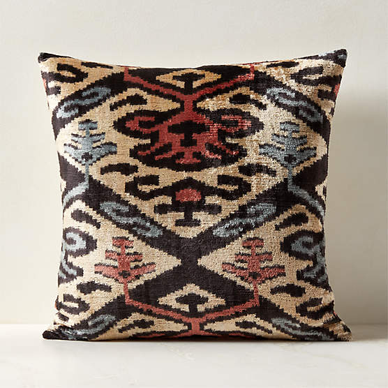 Crisanta Silk Throw Pillow with Feather-Down Insert 23