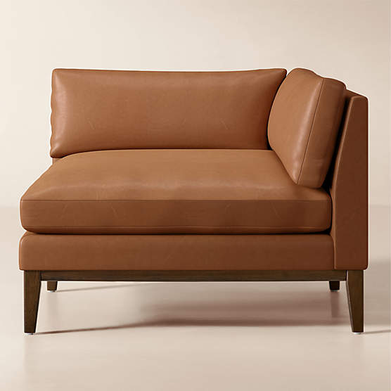 Mona Leather Corner Chair