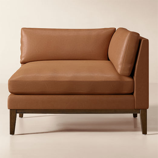 Mona Leather Corner Chair