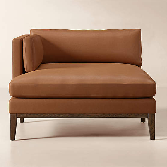 Mona Leather Left-Arm Chair
