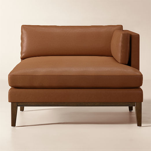 Mona Leather Right-Arm Chair
