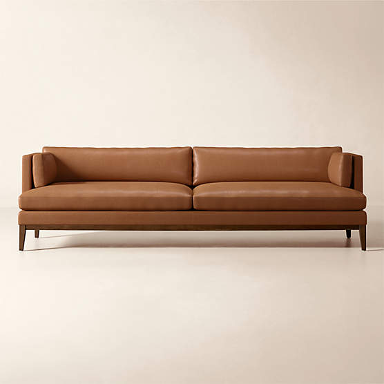 Mona 103" Leather Sofa