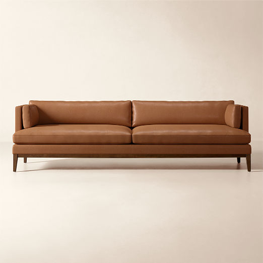 Mona 103" Leather Sofa